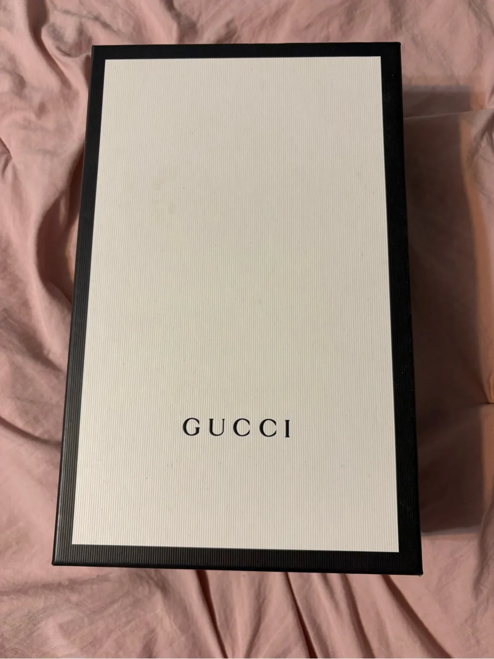 Gucci Cream and Black Branded Card with Barcode
